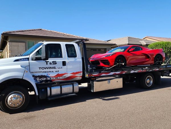 Vehicle being towed 