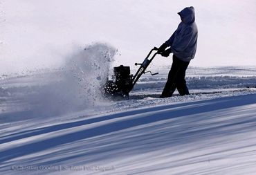 Digging out from a winter snow dump