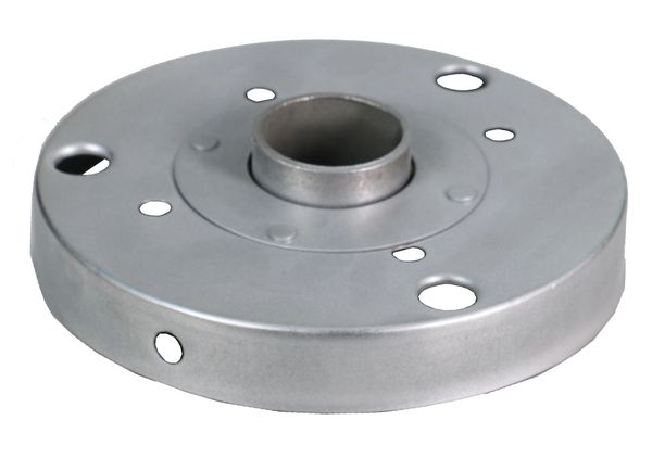 polea con balineras que suavizan subir y bajar la cortina en material galvanizado