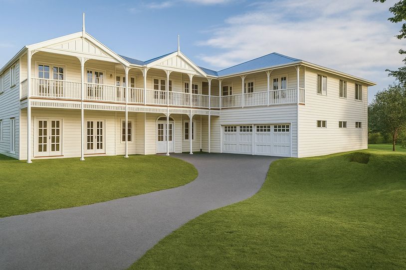 Heritage-style timber posts and verandah detailing on a traditional home in Brisbane