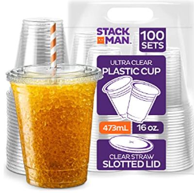 True Disposable Plastic Cups for 100 Guests