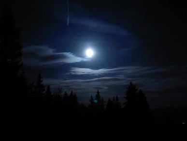 Full moon with clouds 