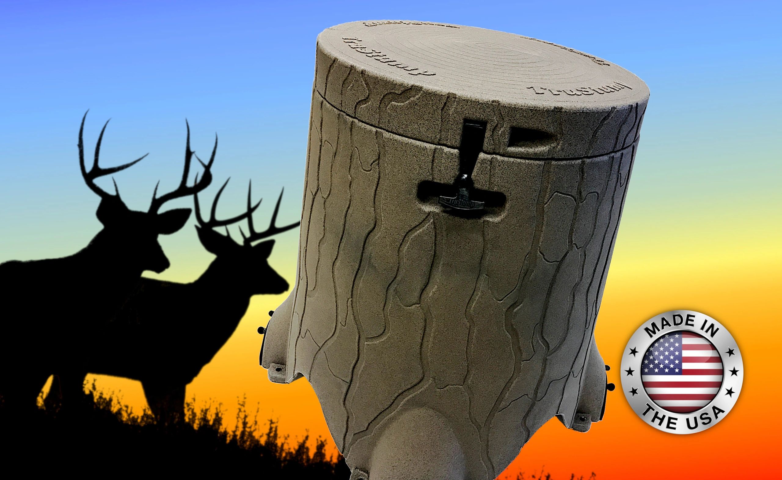 TruStump Gravity Stump Feeder. Keepin' it Real. Based in Stillwater, Oklahoma - Made in the USA.