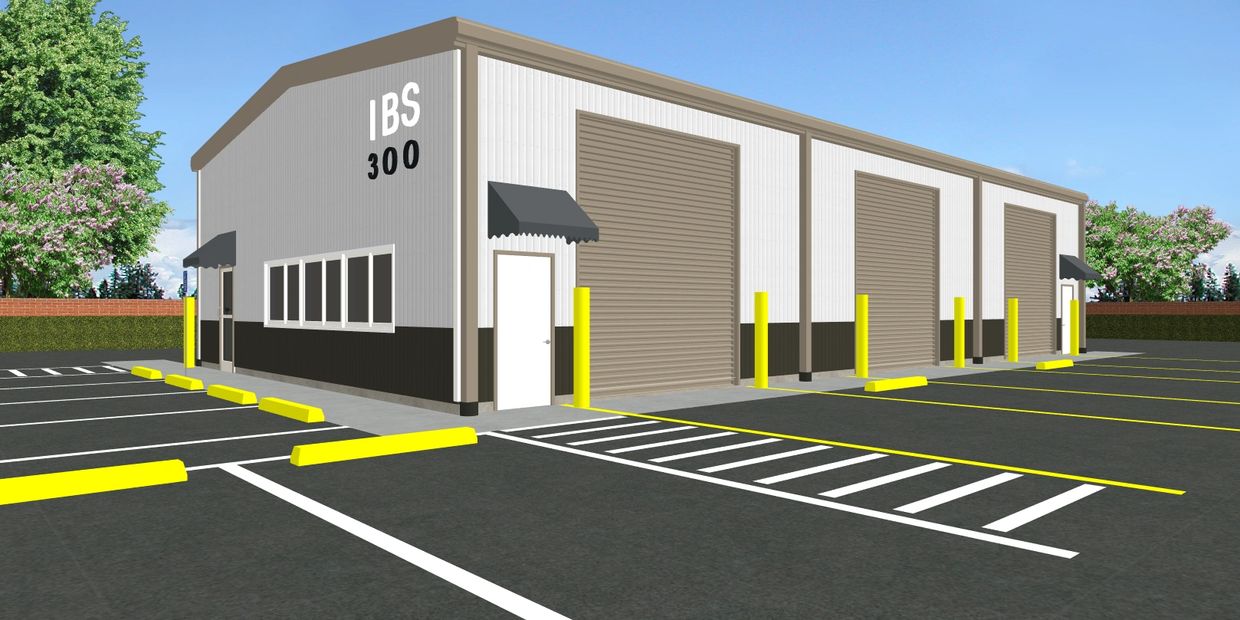 Plan #300 turnkey construction package by Inco Building System is a pre-engineered metal building 