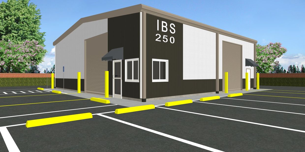 Plan #250 turnkey construction package by Inco Building System is a pre-engineered metal building