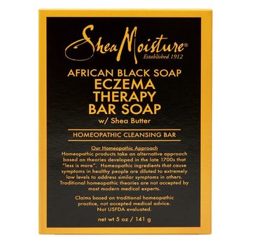 SheaMoisture Bar Soap for Eczema African Soap Bar Soap with Shea Butter, Black, Aloe Vera, 5 Ounce