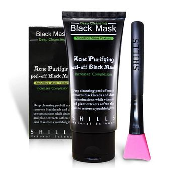 SHILLS Charcoal Black Mask, Peel Off Mask