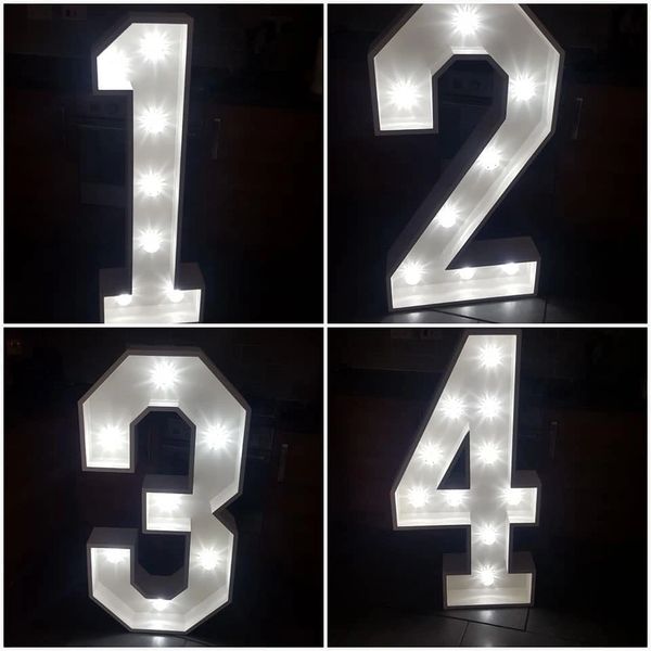 illuminated numbers
