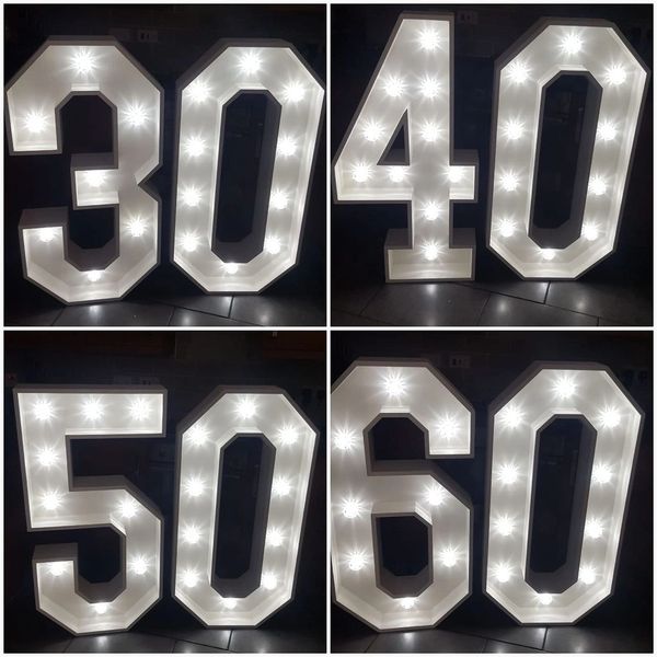 illuminated numbers