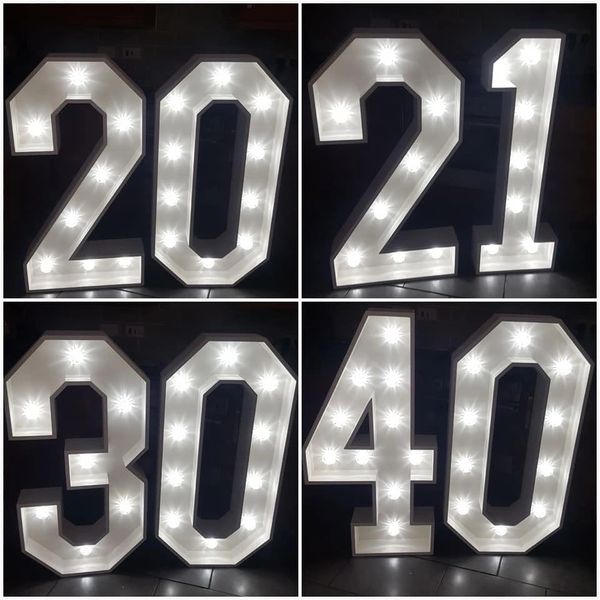 illuminated numbers