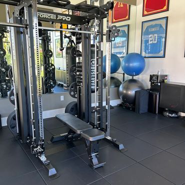 Professional athlete home gym by Fitness Mobile Tech