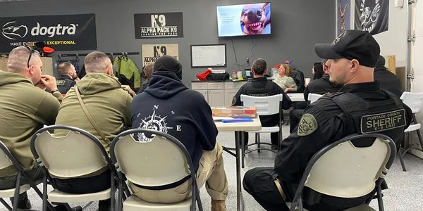 Police K9 classroom training