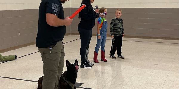 Police K9 school demonstration