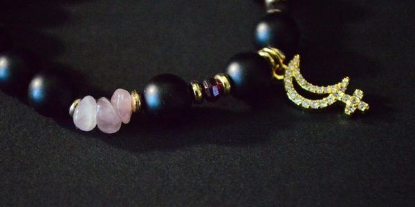 Lilith beaded gemstone bracelet