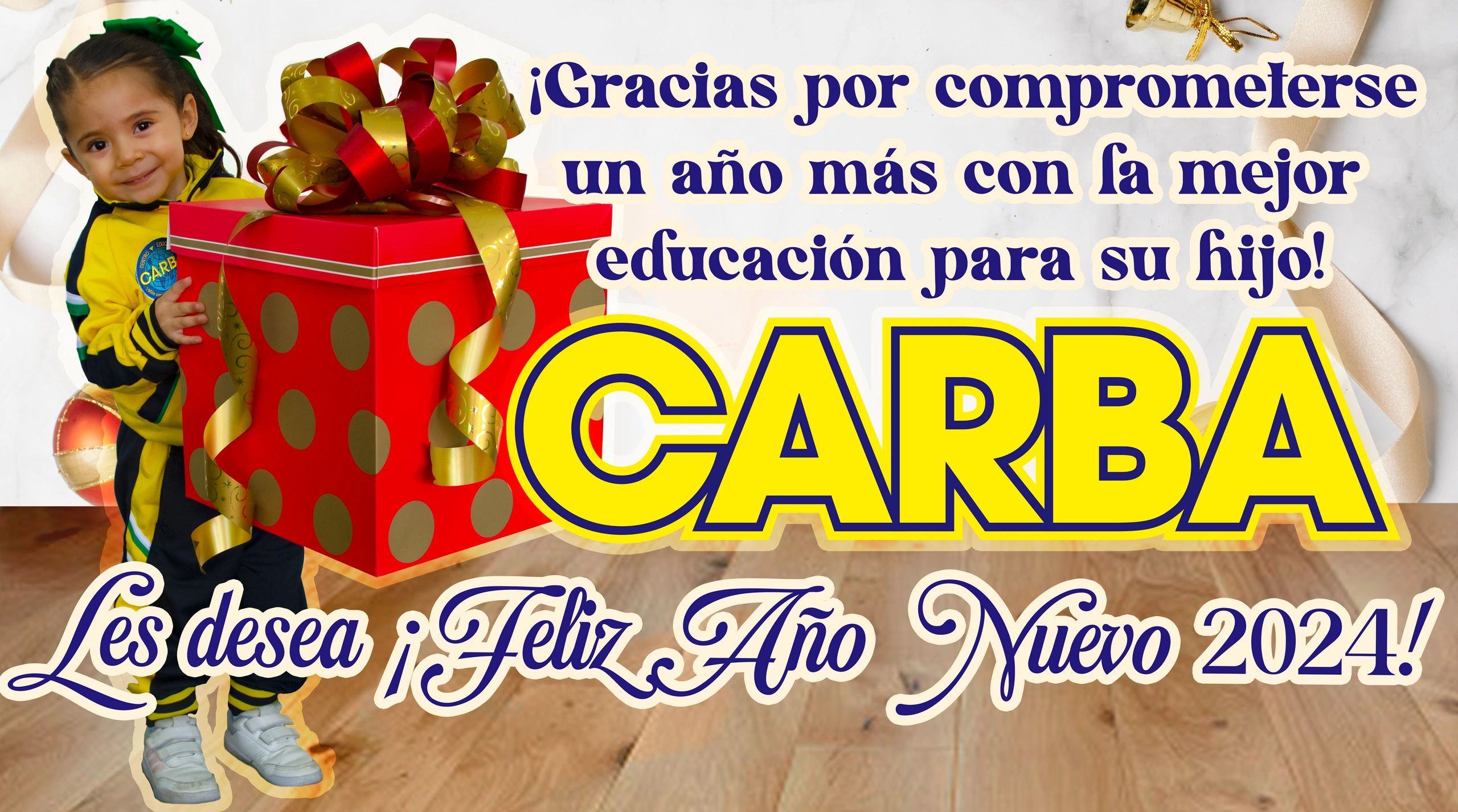 ¡Feliz Año Nuevo 2024 les desea Colegio CARBA!
Lleno de alegría, amor y muchas bendiciones 😊🙏🏻👏�