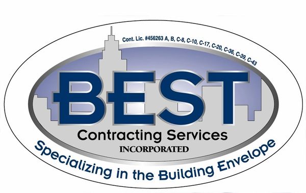 Logo of BEST Contracting Services specializing in building envelopes.