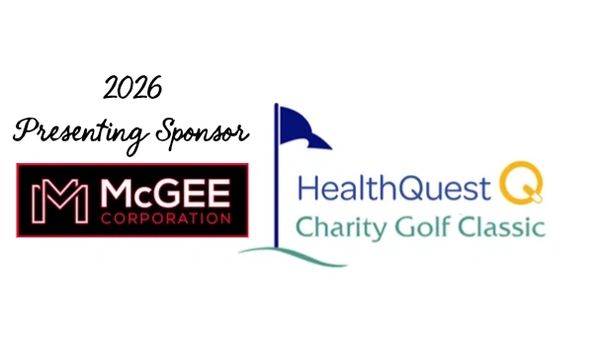 2026 HealthQuest Charity Golf Classic presenting sponsor McGee Corporation logo.