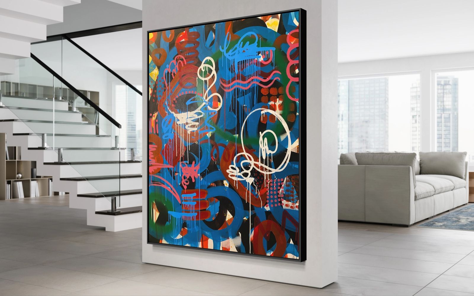 Sheneese’s Pieces original painting 
‘Purpose Driven’ 
48” X 60” gallery wrapped canvas