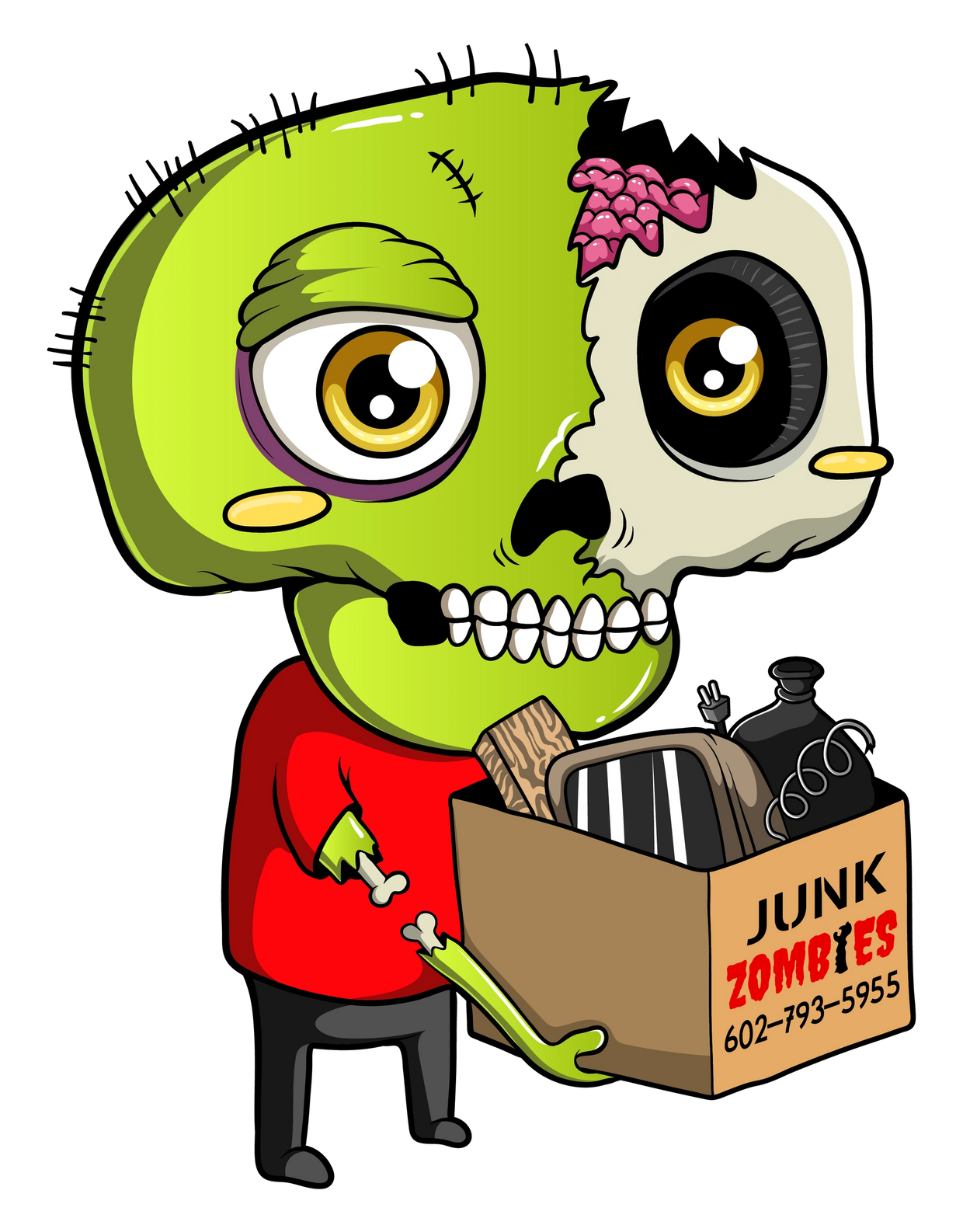 junk zombies zombie moving box