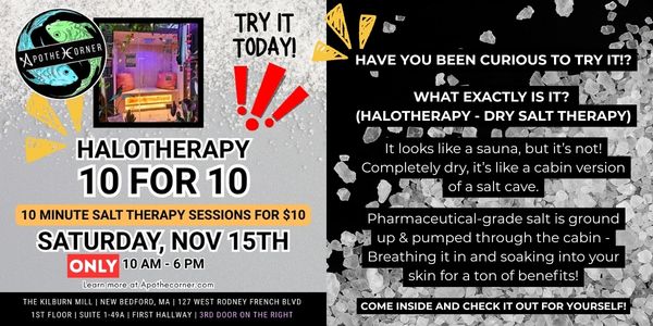 Halotherapy 10 minutes for $10 Monthly Promo