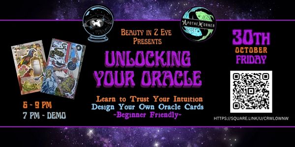 Unlocking your Oracle Workshop at Apothecorner. Tarot