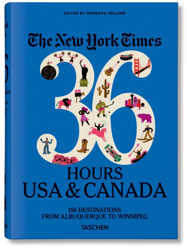 The New York Times travel guide book for 36 hours in USA and Canada.