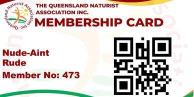 qld naturist association membership card