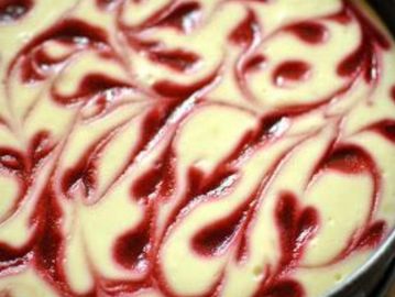 Raspberry Swirl Cheesecake