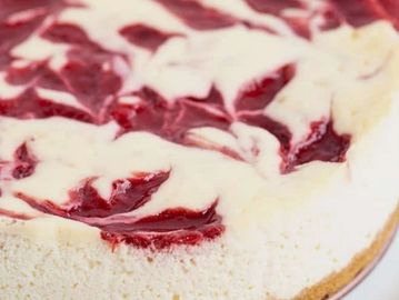 Raspberry Swirl Cheesecake