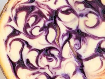 Blueberry Swirl Cheesecake