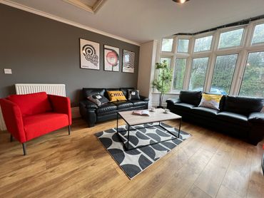 Large lounge modern furniture Exeter Pennsylvania Road students Exeter University