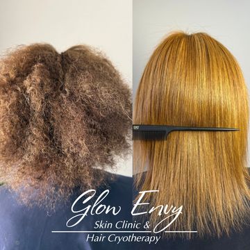 Nanoplasty hair cryotherapy 
Keratin hair straightening 
Hair smoothing 