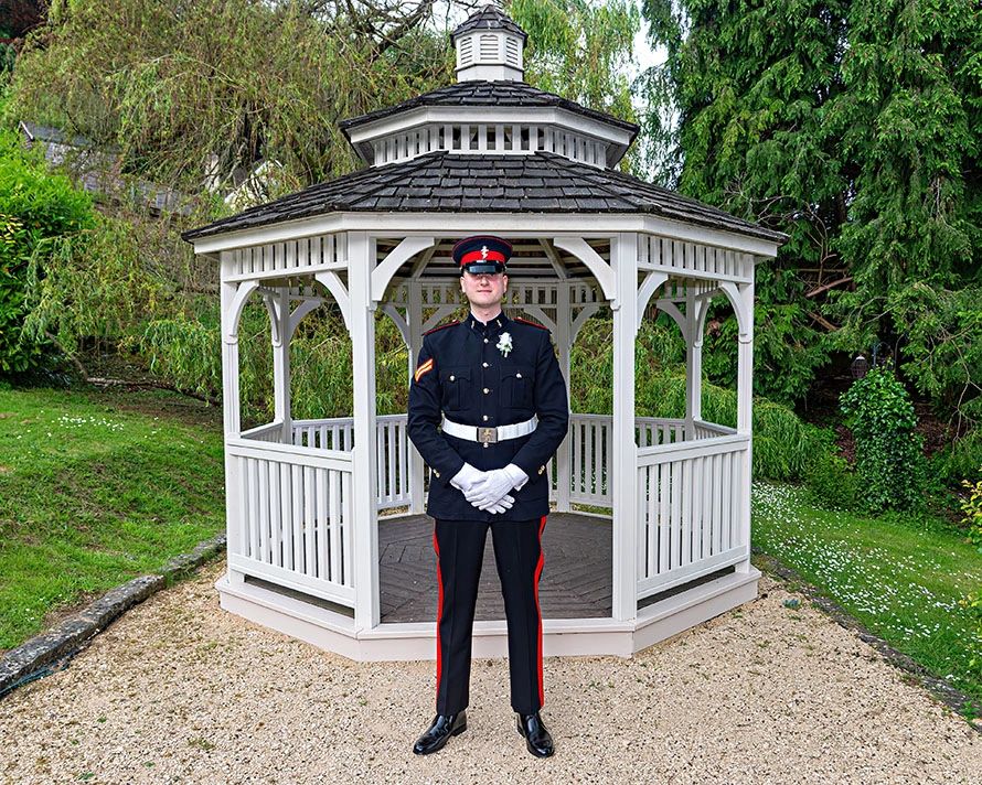 wedding photographer at Limpley Stoke Hotel