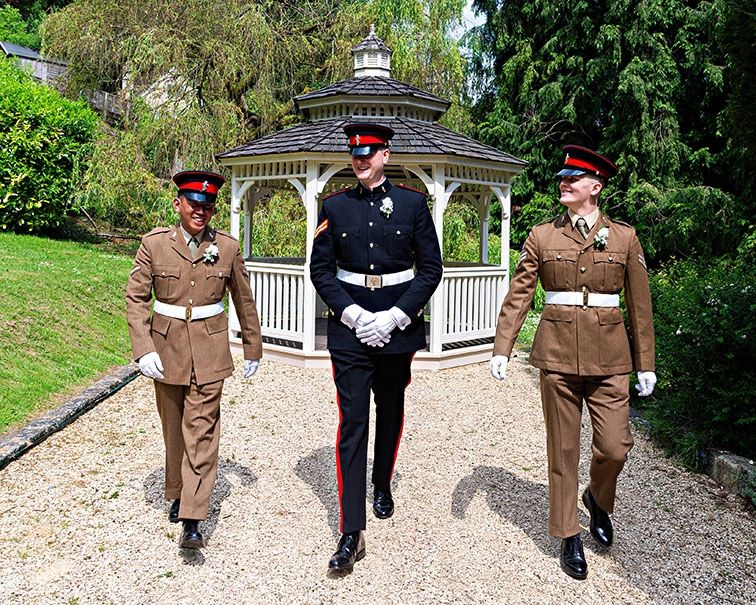 military wedding photography