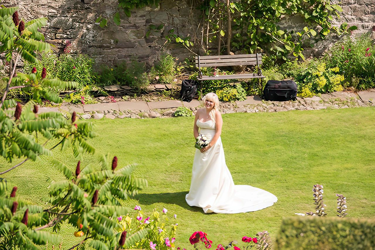 Usk Castle wedding photography