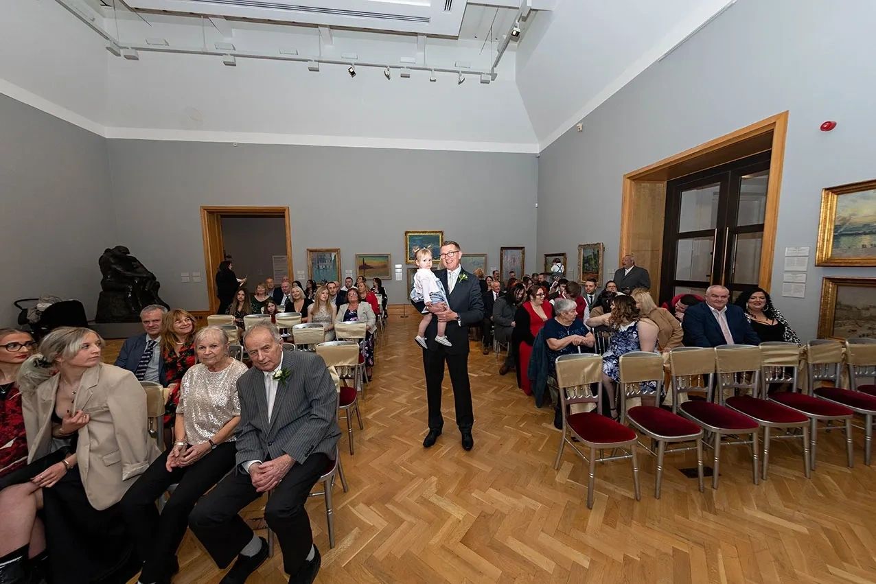 Cardiff Museum wedding ceremony captured by South Wales wedding photographer