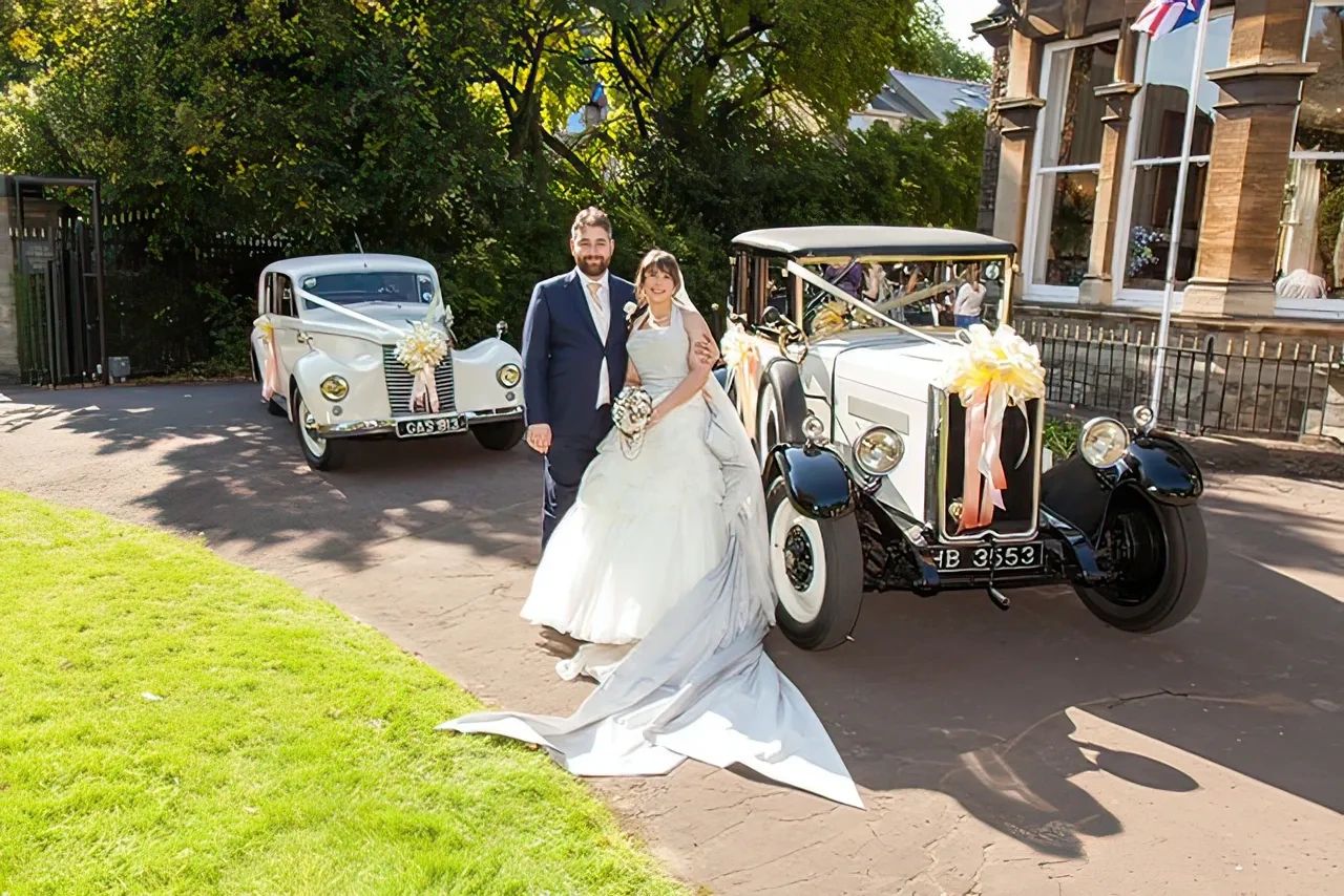 Cardiff wedding photographer capturing portraits at Mansion House