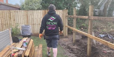 Exmouth Landscaping Services Turf paving Sidmouth garden walls Ottery St Mary pergolas and fencing
