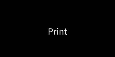 Black screen with the word 'Print' in white text at the center.