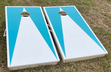 Painted Cornhole Boards with Bags