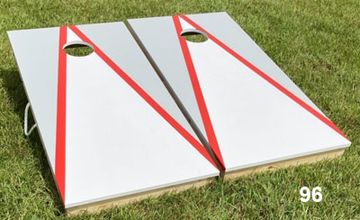 Light Blue and White Cornhole Boards