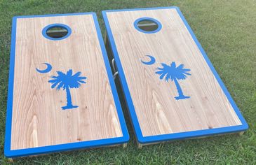 Royal Blue Cornhole Boards