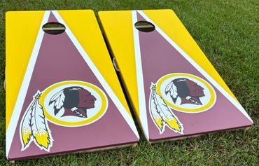 Painted Cornhole Boards