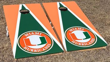 Painted Sticker Cornhole Boards