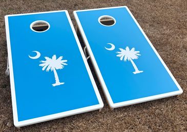 Panthers Blue Cornhole Boards