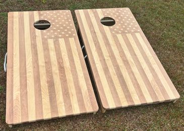 US Flag Cornhole Boards