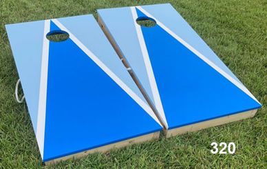 Light and Dark Blue Cornhole Boards