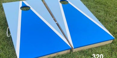 Light and Dark Blue Cornhole Boards