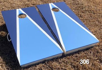 Light and Dark Blue Cornhole Boards