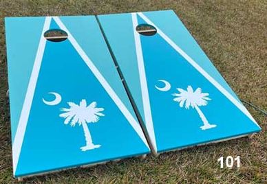 Palmetto Tree & Moon Cornhole Boards